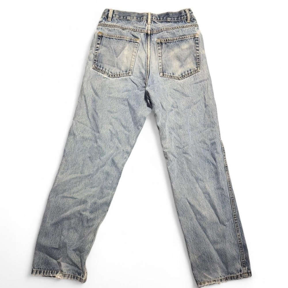 Vintage Jaguar Light Wash High Rise Mom Jeans Straight Leg Denim Womens Size 30